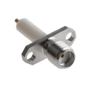 Radiall SMA-COM Series Coaxial Connector Flange Female SMA 50 Ω Straight Body Solder R124464000W