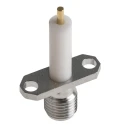 Radiall SMA-COM Series Coaxial Connector Flange Female SMA 50 Ω Straight Body Solder R124464000W