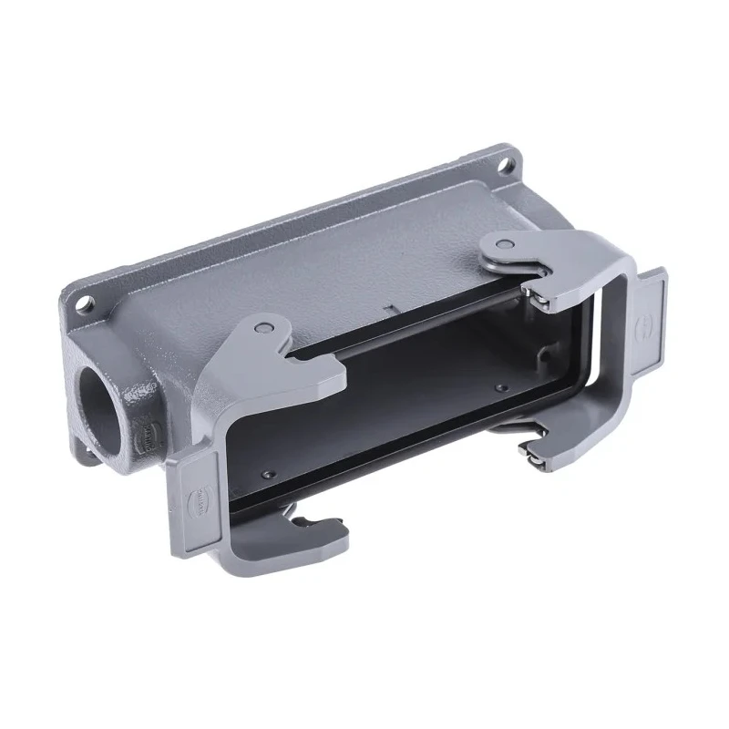 HARTING Han B Range Heavy Duty Power Connector Housing 2 Lever Surface Mount Die Cast Aluminium IP65 19300241231