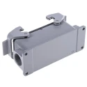 HARTING Han B Range Heavy Duty Power Connector Housing 2 Lever Surface Mount Die Cast Aluminium IP65 19300241231