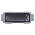 HARTING Han B Range Heavy Duty Power Connector Housing 2 Lever Surface Mount Die Cast Aluminium IP65 19300241231
