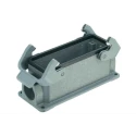 HARTING Han B Range Heavy Duty Power Connector Housing 2 Lever Surface Mount Die Cast Aluminium IP65 19300241231