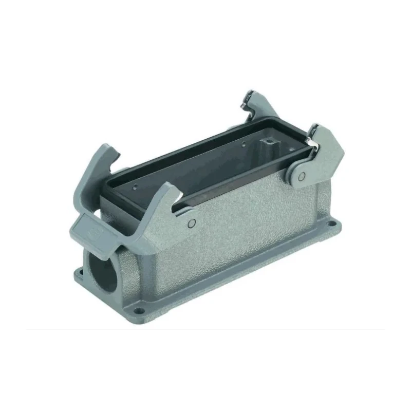 HARTING Han B Range Heavy Duty Power Connector Housing 2 Lever Surface Mount Die Cast Aluminium IP65 19300241231