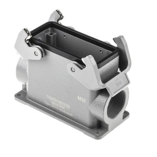 HARTING Han B Range Heavy Duty Power Connector Housing Surface Mount Die Cast Aluminium Body IP65 19300160232