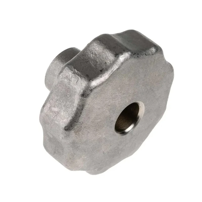 RS PRO Silver Stainless Steel Multiple Lobes Clamping Knob M10 Threaded Through Hole 478-989