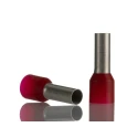 Weidmüller Insulated Crimp Bootlace Ferrule, 12 mm Pin Length, 4.5 mm Pin Diameter, Red to 7 AWG Wire Size 9019240000