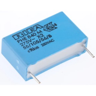 KEMET PHE840 Film Capacitor, ±20%, 470 nF, 760 V DC, 280 V AC, Through Hole Mount PHE840