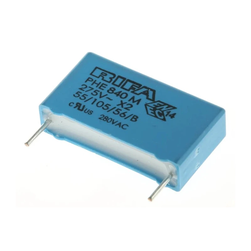 KEMET Film Capacitor Through Hole Mount 220 nF ±20% 760V DC 280V AC PHE840