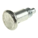 RS PRO M12 x 1.75 mm Zinc Plated Steel Round Head Diameter 24 mm Index Bolt 39.4 mm Long 478-781