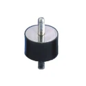 Paulstra Hutchinson Cylindrically Shaped M4 Anti-Vibration Mount Male to Male Bobbin with 20 daN Compression, 16 mm OD 521650