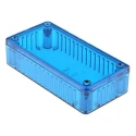 Hammond 1591 Series Transparent Blue Polycarbonate Enclosure IP54 25mm x 100mm x 50mm 1591ATBU