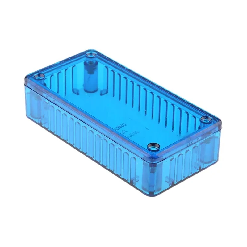 Hammond 1591 Series Transparent Blue Polycarbonate Enclosure IP54 25mm x 100mm x 50mm 1591ATBU