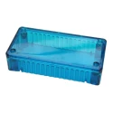 Hammond 1591 Series Transparent Blue Polycarbonate Enclosure IP54 25mm x 100mm x 50mm 1591ATBU