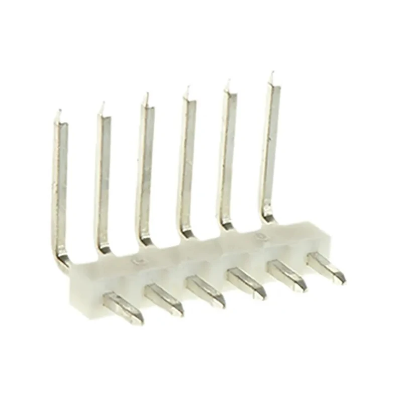 Molex KK 254 Series Right Angle Through Hole Pin Header 6 Contacts 2.54 mm Pitch 1 Row Unshrouded 22-05-2061