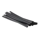 RS PRO Black Polyolefin Heat Shrink Tubing 9.5 mm Sleeve Diameter x 300 mm Length 2:1 Ratio 417-7277
