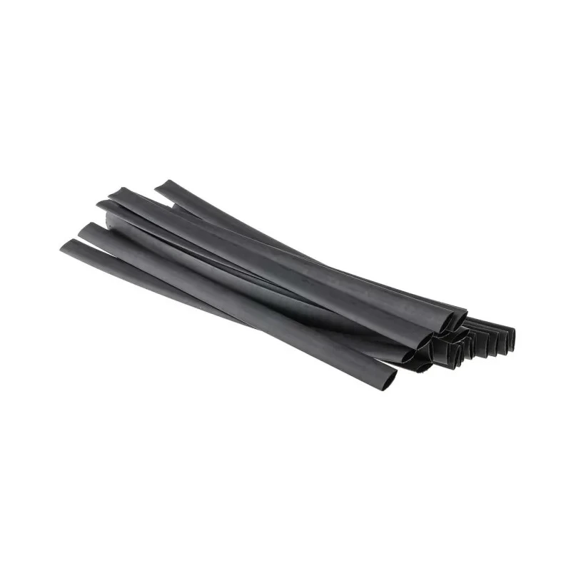 RS PRO Black Polyolefin Heat Shrink Tubing 9.5 mm Sleeve Diameter x 300 mm Length 2:1 Ratio 417-7277