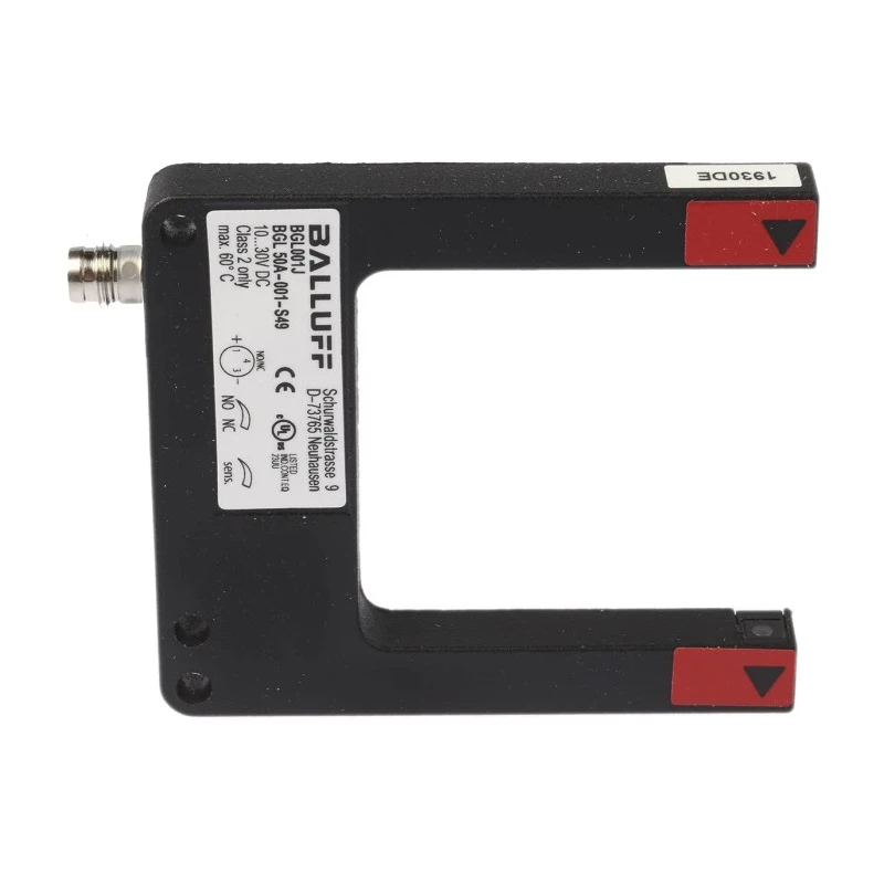 BALLUFF Through Beam Photoelectric Sensor Fork Style 50 mm Detection Range 30V DC 200mA Output PNP IP67 BGL 50 A-001-S49