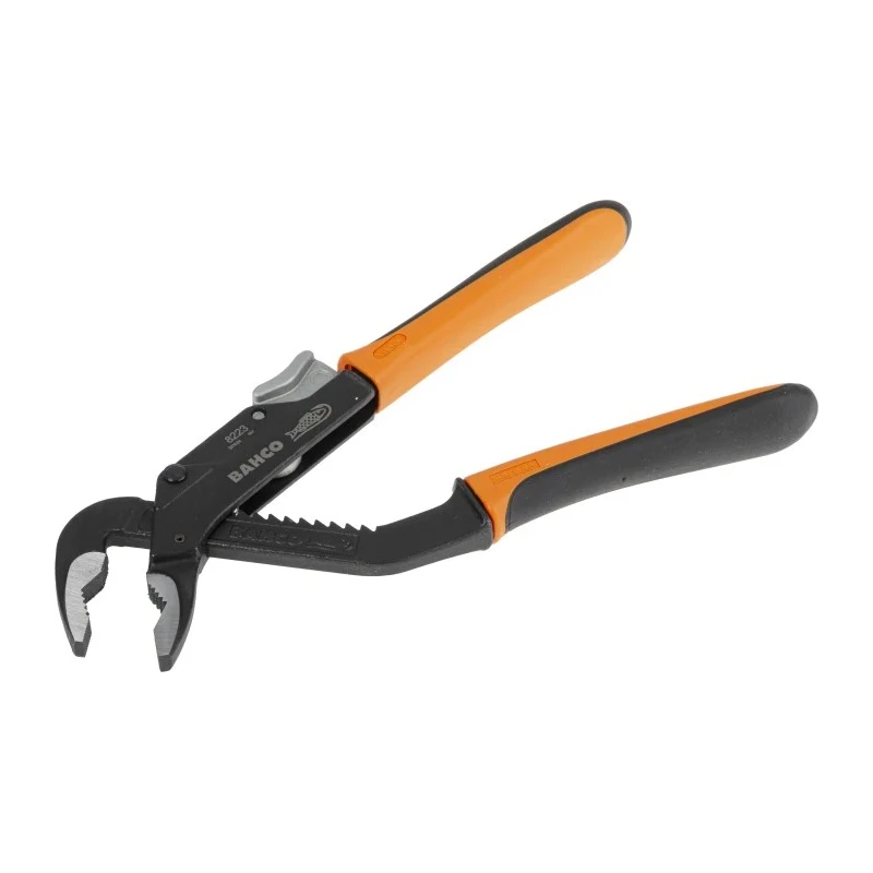 Bahco Water Pump Plier 210mm Overall Length, 37.25mm Jaw, Steel, Anti-Corrosion Black Finish 8223