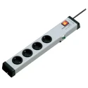 Bodo Ehmann 16A 250V 4 Gang Extension Lead with 1.5m Type F German Schuko Cable RCD Protected 0221X00042301