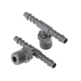 RS PRO Hose Connector Polyamide Male BSPT Threaded 6 mm ID 1/4 in x 1/8 in 419-7366