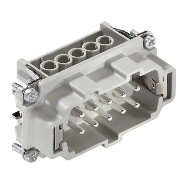 EPIC Heavy Duty Power Connector 10 Way, 16A, 440V, Metal Housing, Screw Terminals 10192000+19042000+71200200