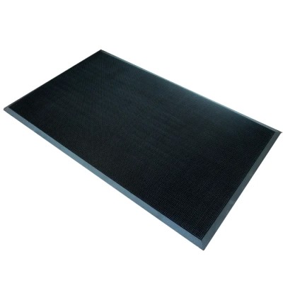 COBA Europe Fingertip Entrance Mat Small Rubber Indoor & Outdoor Use Black 800mm x 1m x 13mm FT010002