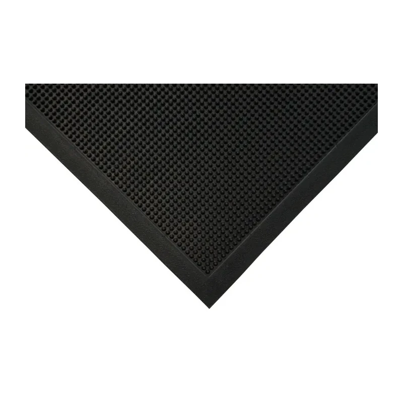 COBA Europe Fingertip Entrance Mat Small Rubber Indoor & Outdoor Use Black 800mm x 1m x 13mm FT010002