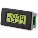 NEUTRAL Digital Voltmeter DC, LCD Display 3-Digits ±1 % Accuracy, 11.4 mm x 28.4 mm Panel, Series DPM 1AS-BL