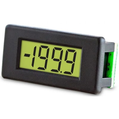 NEUTRAL Digital Voltmeter DC, LCD Display 3-Digits ±1 % Accuracy, 11.4 mm x 28.4 mm Panel, Series DPM 1AS-BL