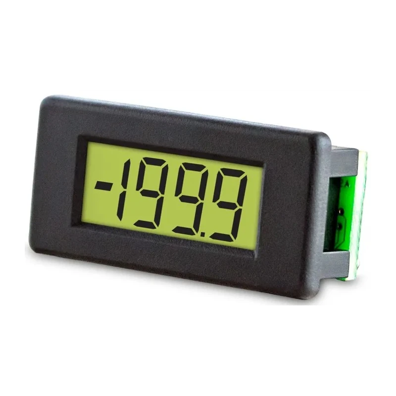 NEUTRAL Digital Voltmeter DC, LCD Display 3-Digits ±1 % Accuracy, 11.4 mm x 28.4 mm Panel, Series DPM 1AS-BL