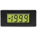 NEUTRAL Digital Voltmeter DC, LCD Display 3-Digits ±1 % Accuracy, 11.4 mm x 28.4 mm Panel, Series DPM 1AS-BL