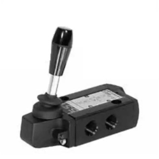EMERSON ? ASCO Lever Pneumatic Manual Control Valve 551 Series, G 1/4, 3/2 Valve Function, Aluminium Body 55102089