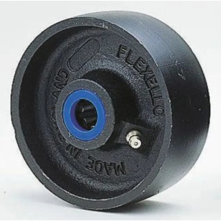 Flexello Cast Iron Trolley Wheel Load Capacity 300kg Wheel Diameter 100mm Roller Bearing 420-3405