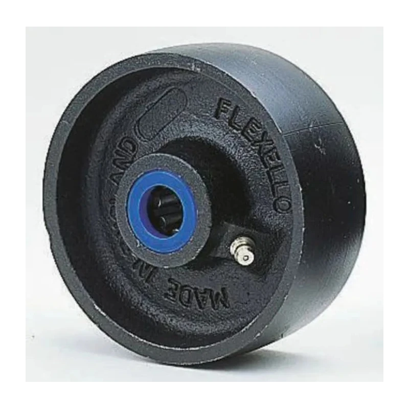 Flexello Cast Iron Trolley Wheel Load Capacity 300kg Wheel Diameter 100mm Roller Bearing 420-3405