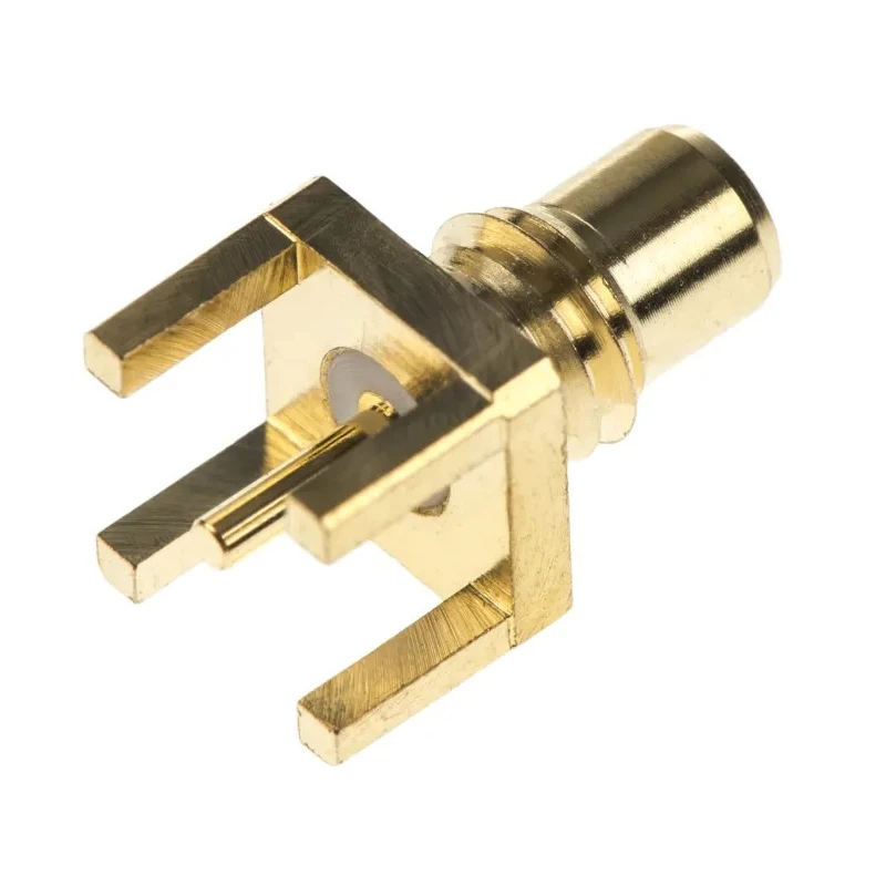 TE Connectivity SMC Series Coaxial Connector Through Hole Female, 50 Ω, Straight Body Solder 1-1337485-0