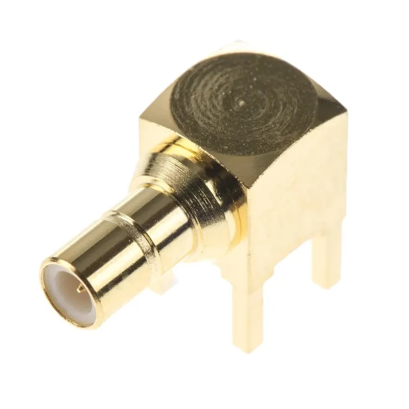 RS PRO SMB Series Coaxial Connector Through Hole Female, 50 Ω, Right Angle Body, Solder Termination 1-1337481-0