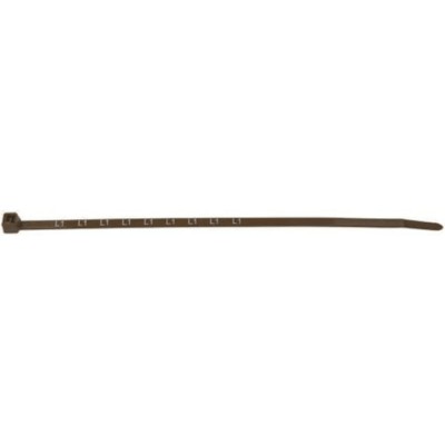 HellermannTyton Printed ID Cable Tie for Metering 200 mm x 4.6 mm Brown Polyamide 66 902-01462 T50RPRN-PA66-BN