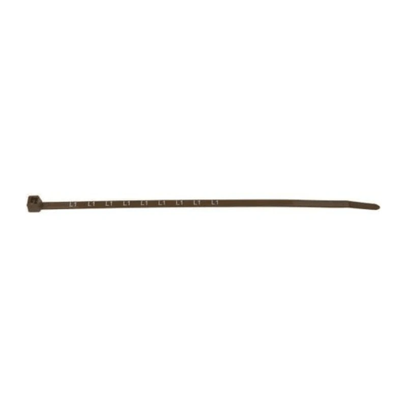 HellermannTyton Printed ID Cable Tie for Metering 200 mm x 4.6 mm Brown Polyamide 66 902-01462 T50RPRN-PA66-BN