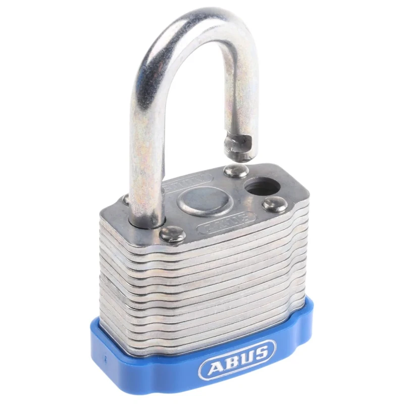 ABUS Key Steel Weatherproof Padlock 6.7 mm Shackle Diameter, 44 mm Body Width XR0041 40KA1