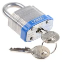 ABUS Key Steel Weatherproof Padlock 6.7 mm Shackle Diameter, 44 mm Body Width XR0041 40KA1
