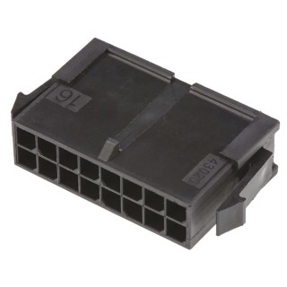 Molex Micro-Fit Male Connector Housing 3 mm Pitch 16 Way 2 Row Straight 43020-1600