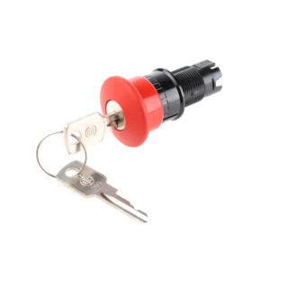 Schneider Electric Harmony Series Key Release Emergency Stop Push Button Panel Mount 16mm Cutout IP65 ZB6AS934