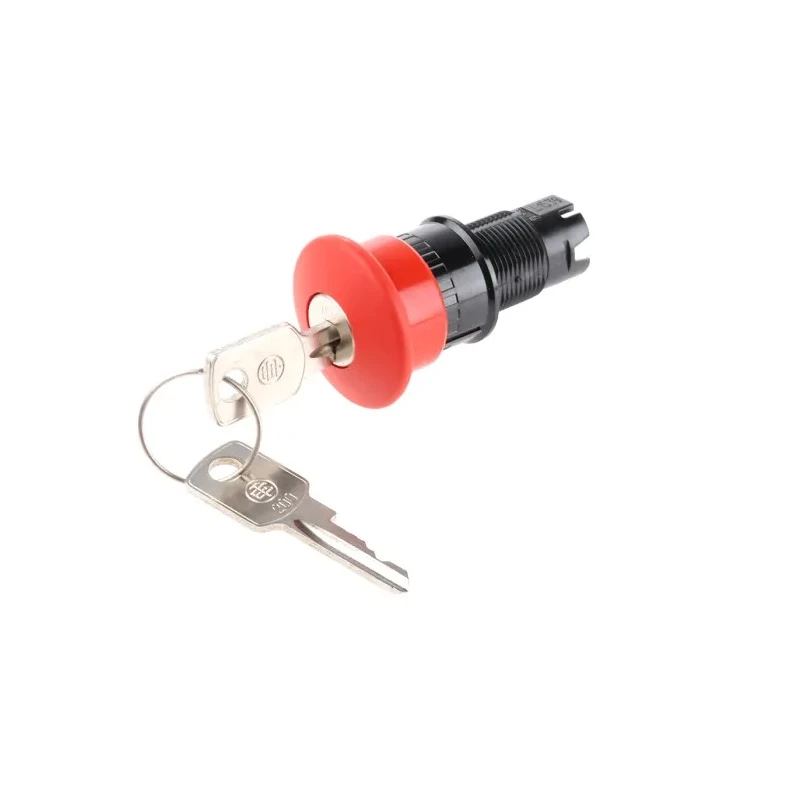 Schneider Electric Harmony Series Key Release Emergency Stop Push Button Panel Mount 16mm Cutout IP65 ZB6AS934