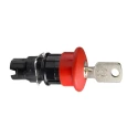 Schneider Electric Harmony Series Key Release Emergency Stop Push Button Panel Mount 16mm Cutout IP65 ZB6AS934