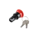 Schneider Electric Harmony Series Key Release Emergency Stop Push Button Panel Mount 16mm Cutout IP65 ZB6AS934