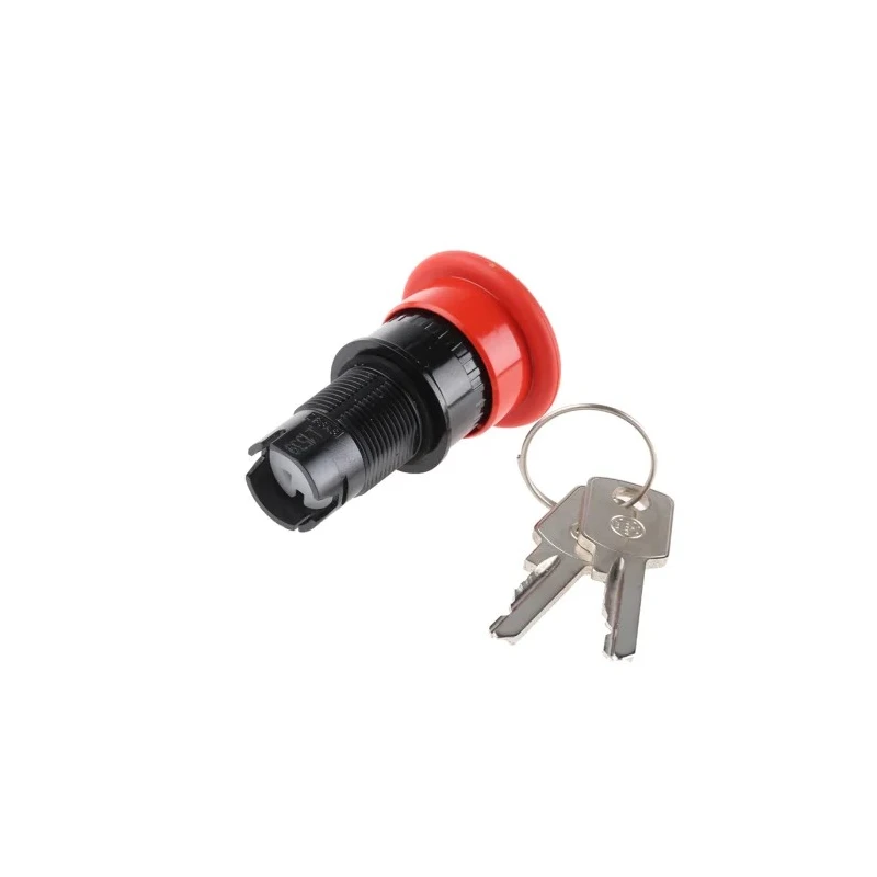 Schneider Electric Harmony Series Key Release Emergency Stop Push Button Panel Mount 16mm Cutout IP65 ZB6AS934