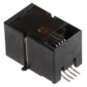 Molex 85502 Series RJ11 Connector Male Surface Mount Cat3 Unshielded Right Angle 1 Port 4 Way RJ11