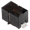 Molex 85502 Series RJ11 Connector Male Surface Mount Cat3 Unshielded Right Angle 1 Port 4 Way RJ11
