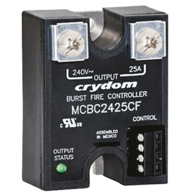 Crydom Miniature Circuit Breaker Series Solid State Relay, 50 A Load, Panel Mount, 280 Vrms Load, 32V Control MCBC2450CF