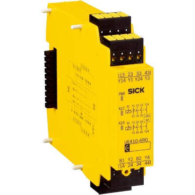 SICK UE410 Series Safety Controller 30V dc, 3.2W Power, 4 Outputs, DIN Rail Mount 